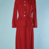 B5913-Tailleur-1940-50-en-gabardine-rouge-T40-42