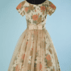 B5540-Robe-cocktail-1950-imprime-de-fleurs-et-recouverte-dun-voile-de-nylon-rose-t38-002