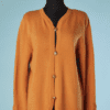 B6161-Gilet-Chanel-en-cachemire-orange-caramel-boutons-dores-t40-001