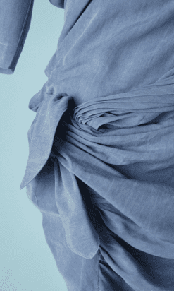 B6182-Robe-Thierry-Mugler-en-coton-bleu-et-gris-delave-t38-001