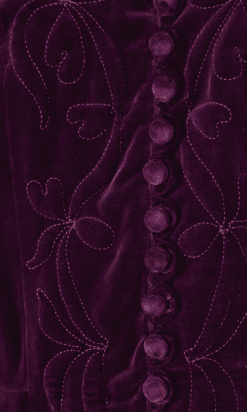 B6336-Tailleur-1940-50-en-velours-violet-matelasse-de-fleurs-t38-001