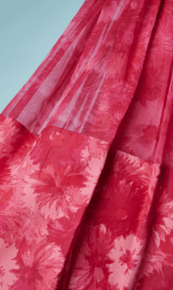 B6360-Robe-1950-en-nylon-rose-imprime-de-fleurs-t36-38-001