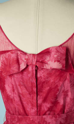 B6360-Robe-1950-en-nylon-rose-imprime-de-fleurs-t36-38-001