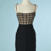 B4258-Robe-bandage-Herve-Leger-en-maille-stretch-noire-doublee-nude-t34-001