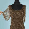 B6600-Top-Loris-Azzaro-en-maille-lurex-marron-avec-chainettes-metalliques-t36-38-02