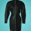 B7120-Robe-Michael-Hoban-en-cuir-noir-faconne-t40-001