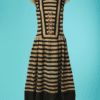 B7138-Robe-longue-1930-en-taffetas-noir-dentelle-beige-et-rococo-t38-40-001