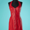 B7158-Robe-dos-nu-Michael-Hoban-en-cuir-rouge-t36-001