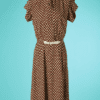 B7207-Robe-1930-en-lin-marron-a-pois-ecrus-t38-001