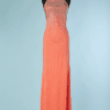 B6495-Robe-longue-Roberto-Cavalli-en-viscose-rose-clous-argent-et-dore-t38-001