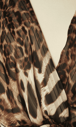 Alternative view of Robe longue Roberto Cavalli, soie imprimée animal