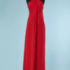 B6595-Robe-longue-Roberto-Cavalli-jersey-roge-bretelles-perlees-t36-01