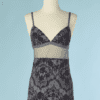 B6601-Combinaison-La-Perla-en-polyester-gris-imprime-et-tulle-gris-t36-01