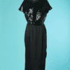 B6626-Robe-longue-Louis-Feraud-en-soie-noir-haut-paillete-noir-t40-001