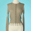 B6665-Gilet-Christian-Dior-en-maille-beige-ajouree-t36