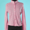 B6675-Chemisier-JP-Gaultier-en-coton-vichy-rose-et-blanc-t38