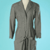 B6690-Robe-short-Alaia-en-lainage-micro-carreaux-gris-et-ecru-t38