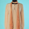 B6733-Chemisier-Chloe-en-soie-rose-peche-cravate-plissee-t40-001