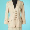 B6746-Tailleur-Lolita-Lempika-en-viscose-beige-brode-or-t36-001