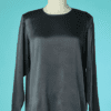 B6819-Chemisier-en-satin-gris-Yves-Saint-Laurent-t42-001