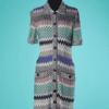 B7051-Robe-Missoni-boutonnee-devant-en-maille-viscose-violet-noir-blanc-vert-t38-001