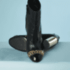 B4707-Bottines-en-cuir-noir-chaine-or-et-talon-or-Casadei-T38