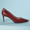 B4712-Paire-de-Gucci-en-cuir-brodeaux-étriers-metal-doree-T385-01