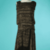 B7261-Robe-1925-en-soie-noire-lame-vieil-or-t42-001