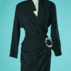 B7529-Robe-Thierry-Mugler-en-lainage-vert-sapin-t38-001