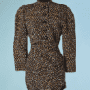 B3543-Tailleur-Robe-et-Veste-Balmain-Ivoire-ecru-tachete-noir-et-marron-001