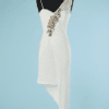B6019-Robe-Roberto-Cavalli-en-jersey-blanc-broderie-perlee-t34-001