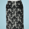 B6024-Jupe-Chanel-en-soie-blanche-recouverte-de-dentelle-noire-t40-001
