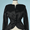 B6143-Veste-Thierry-Mugler-en-satin-noir-avec-ceinture-t-34-36-001