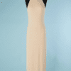 B6155-Robe-longue-Versace-polyamide-nude-et-argent-rose-t40-001