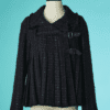 B7910-Veste-Chanel-en-tweed-marine-a-carreaux-chine-plissee-t40-01
