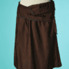 B7989-480E-Jupe-Jean-Paul-Gaultier-en-polyamide-marron-Liberte-Egalite-t40-42-01