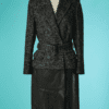 B8014-Manteau-J.P-Gaultier-en-lainage-chine-gris-et-cuir-noir-t40-01