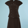 B5257-Tailleur-Courreges-couture-future-en-jersey-de-laine-marron-t00-001