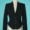 B7518-Veste-Jean-Paul-Gaultier-en-coton-noir-baleine-dos-lasse-t36-001