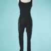 Body Versace avec jambes en coton élasthanne et dentelle