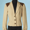 Veste John Galliano en bouclette beige