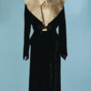 B8216-Robe-et-veste-1930-en-velours-noir-et-satin-ivoire-avec-surpiqures-t40-01