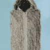 B8227-Veste-Brunello-Cuccinelli-en-viscose-a-poils-gris-argent-avec-capuche-t40-01