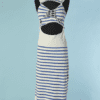 B8462-Robe-longue-tee-shirt-Jean-Paul-Gaultier-en-coton-ecru-rayures-bleues-decoupes-t36-01