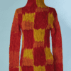 B8737-Tunique-Issey-Miyake-plisse-a-carreaux-rouge-jaune-orange-t40-01