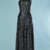B8795-Robe-longue-bustier-en-maille-lurex-anthracite-et-paillettes-t36-01