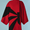 B8407-Manteau-Pierre-Cardin-en-cachemire-et-lainage-rouge-et-noir-t42-01
