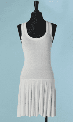 B8535-Robe-Jean-Paul-Gaultier-en-maille-de-coton-blanc-t34-01