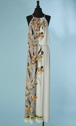 B8741-Robe-longue-Gai-Mattiolo-en-polyester-gris-imprime-et-strasse-et-blanc-t38-01