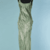 B8876-Robe-de-defile-Christian-Dior-par-Galliano-en-mousseline-verte-et-lame-argent-t38-01